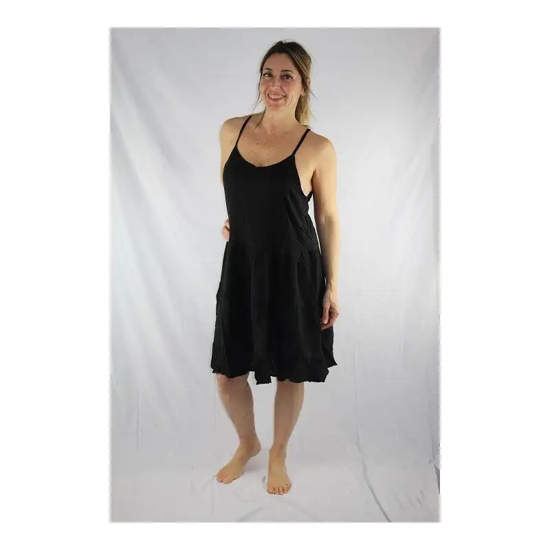 Vestido corto en rayón