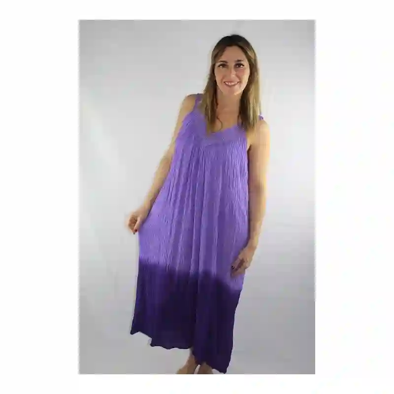 Maxi vestido en rayón tye