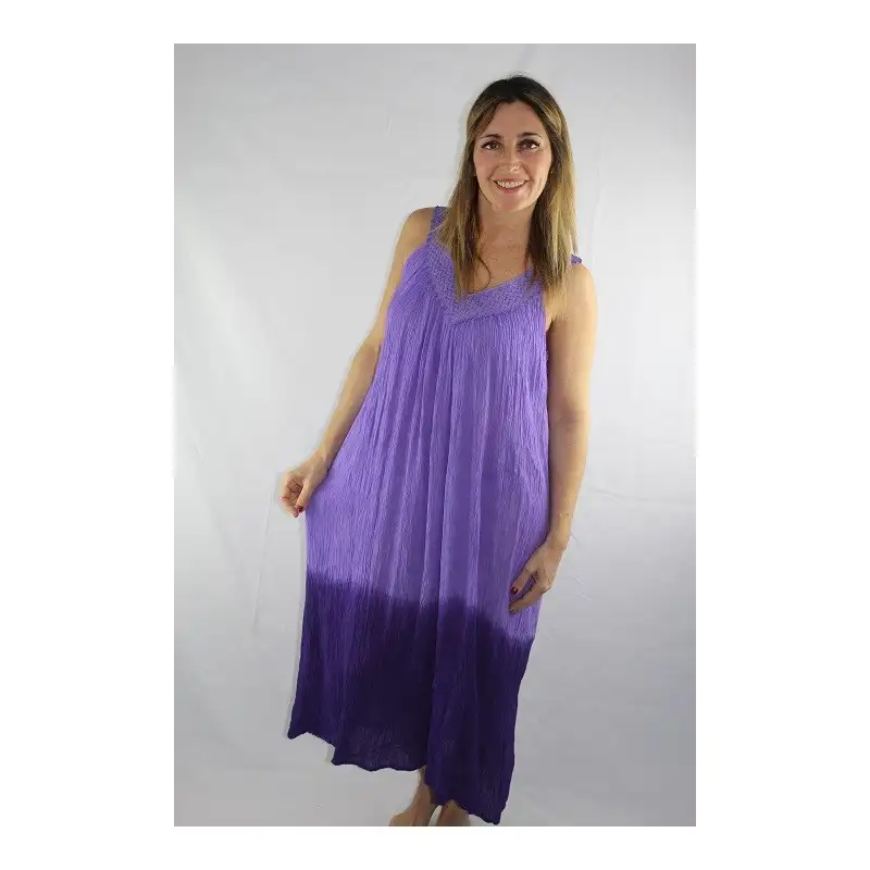 Maxi vestido en rayón tye
