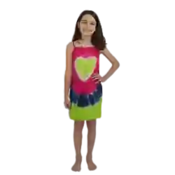 Vestido niña corazón