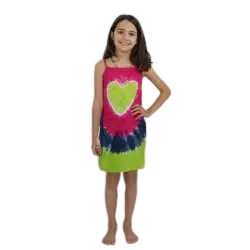 Vestido niña corazón