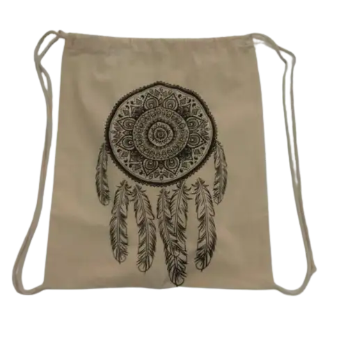 Bolsa de deporte con dibujo etnico estampado