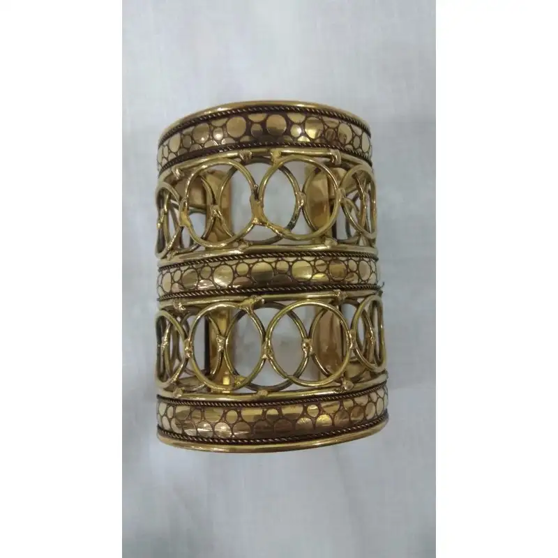 Brazalete en alpaca o bronce