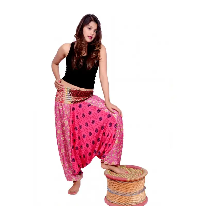 Pantalon afgano seda tres colores