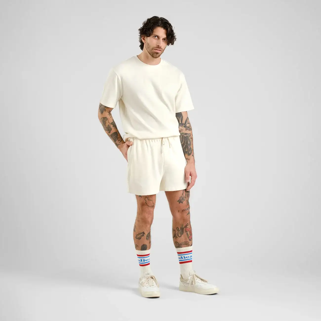 White Waffle Short Pants - Image 3