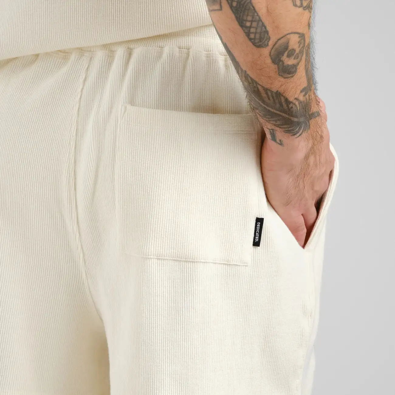 White Waffle Short Pants - Image 6