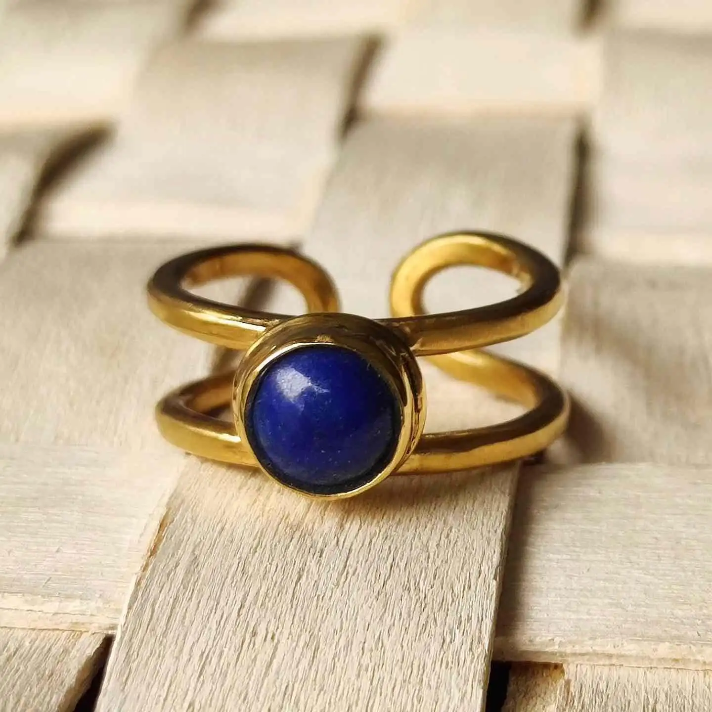 Anillo Doble Hilo Lapislazuli - Imagen 4