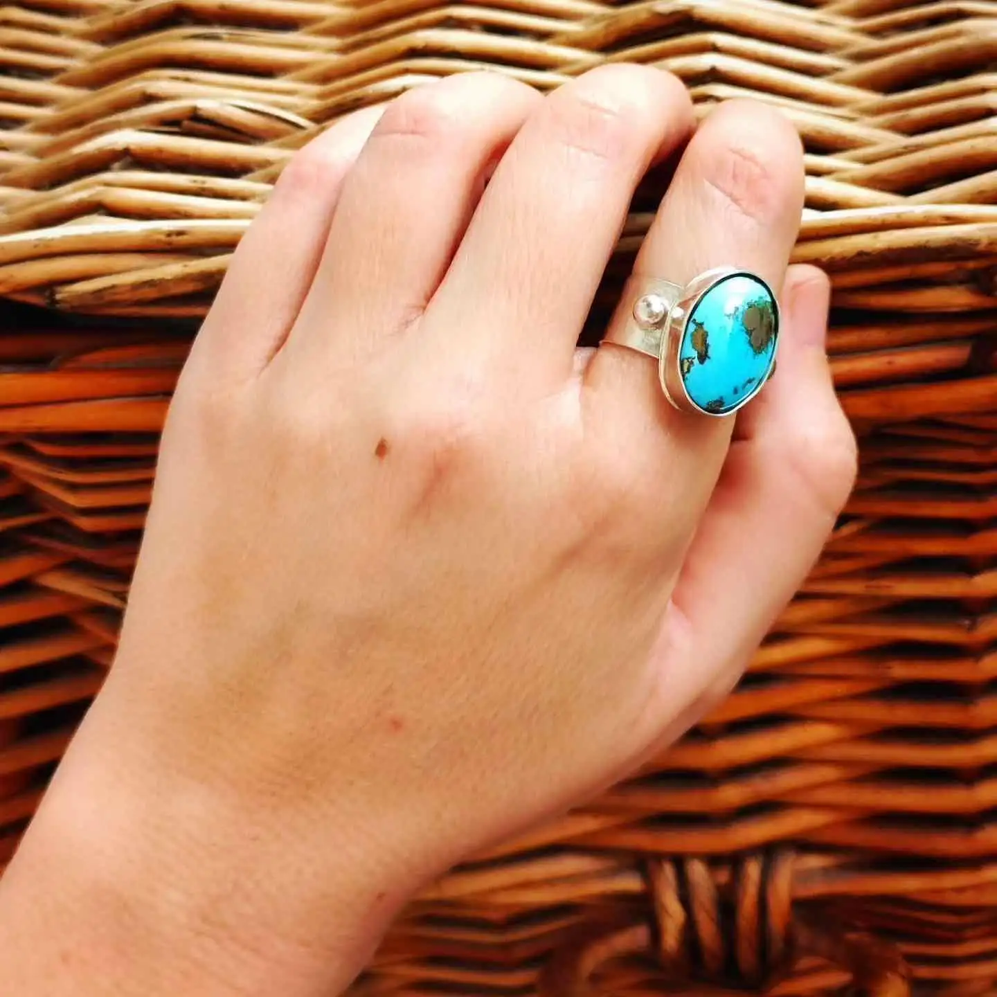 Anillo Celeste Ajustable - Imagen 5