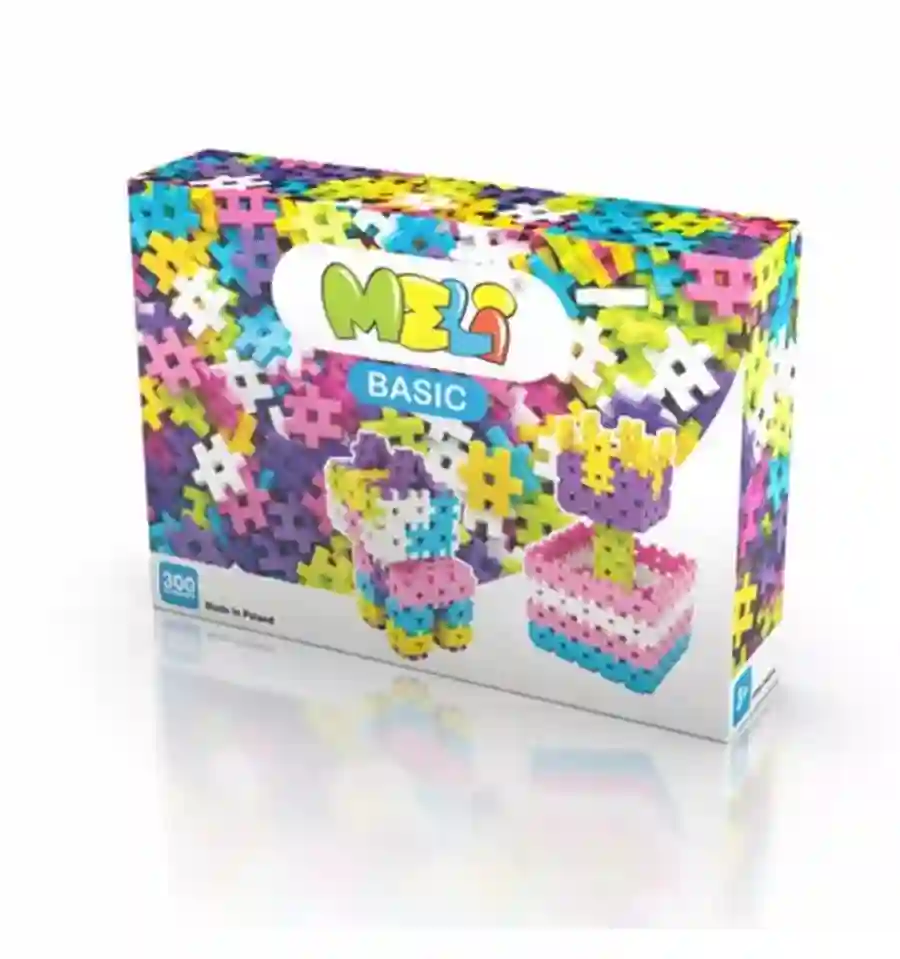 Meli - Bloques Basic Pastel, 300 piezas