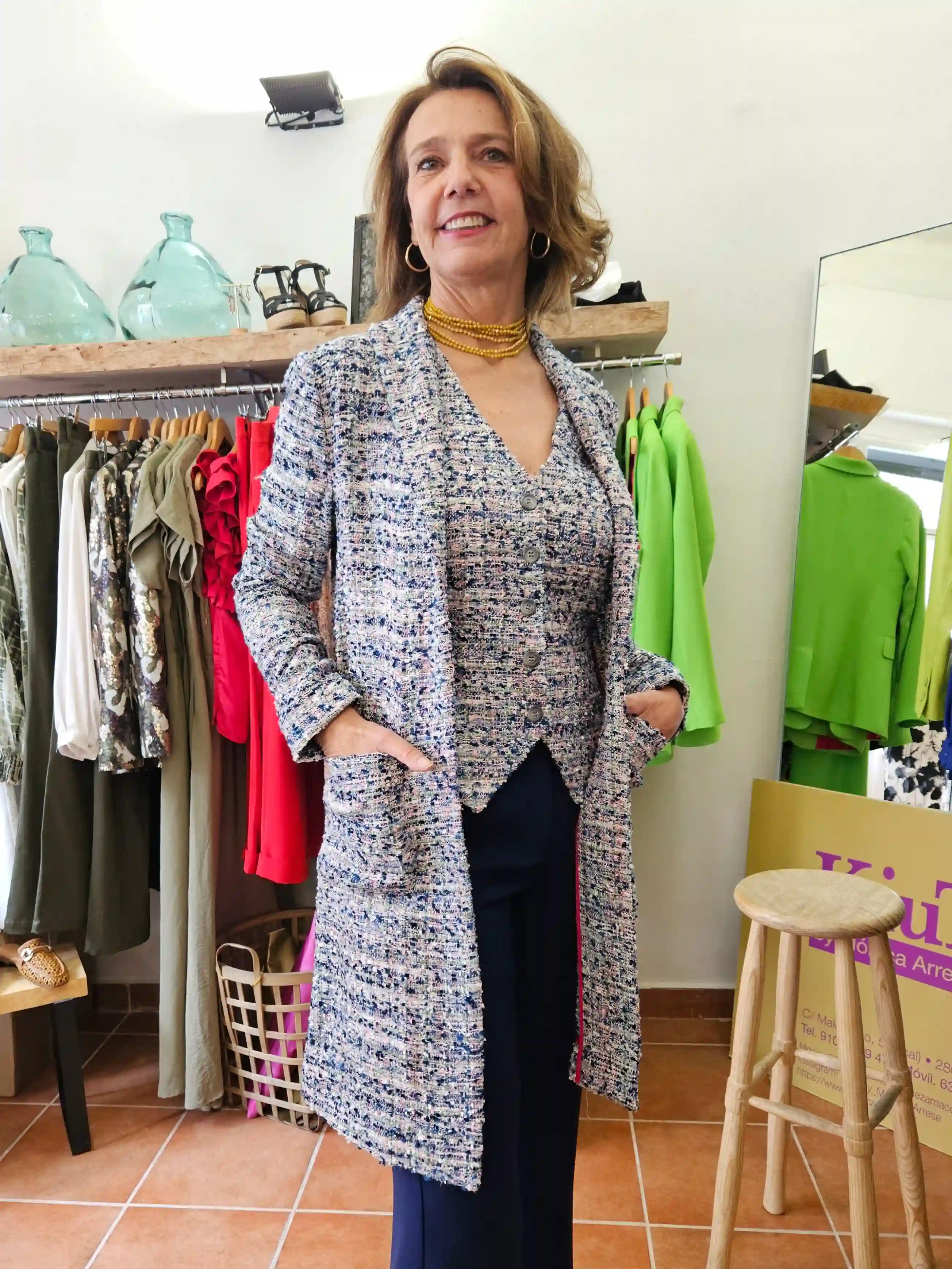 Abrigo Danubio azul chanel