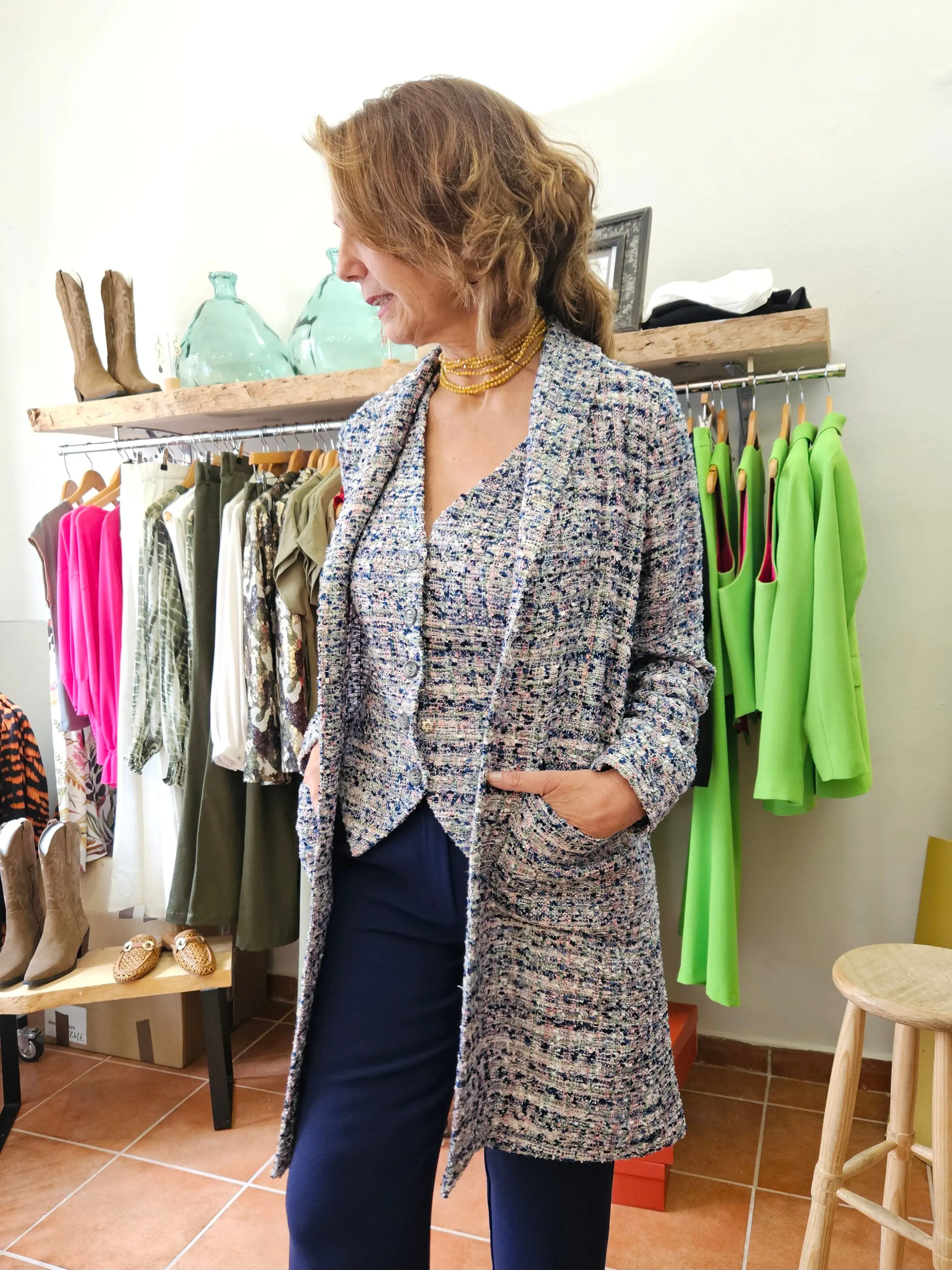 Abrigo Danubio azul chanel - Imagen 2