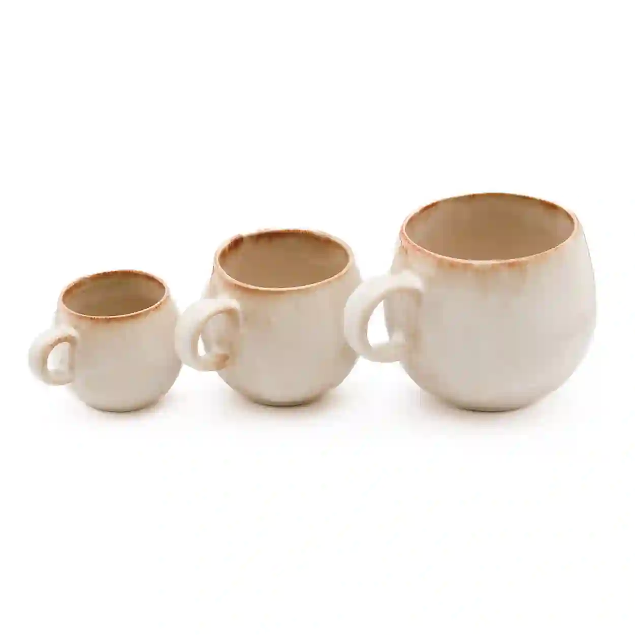Mug mediano blanco ceráimca portuguesa.-Set de 6