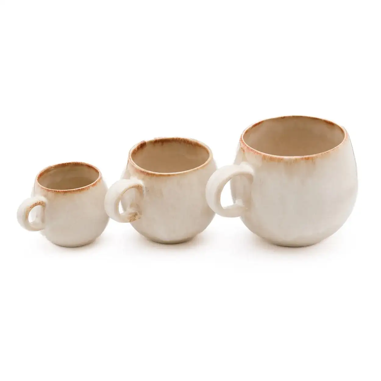Mug mediano blanco ceráimca portuguesa.-Set de 6