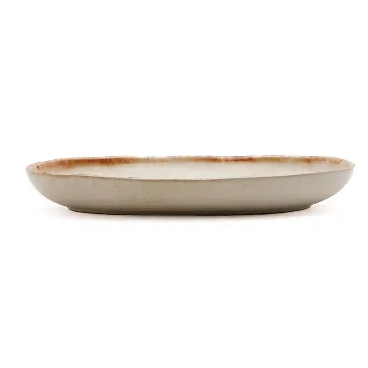 Plato oval blanco cerámica portuguesa Set de 6