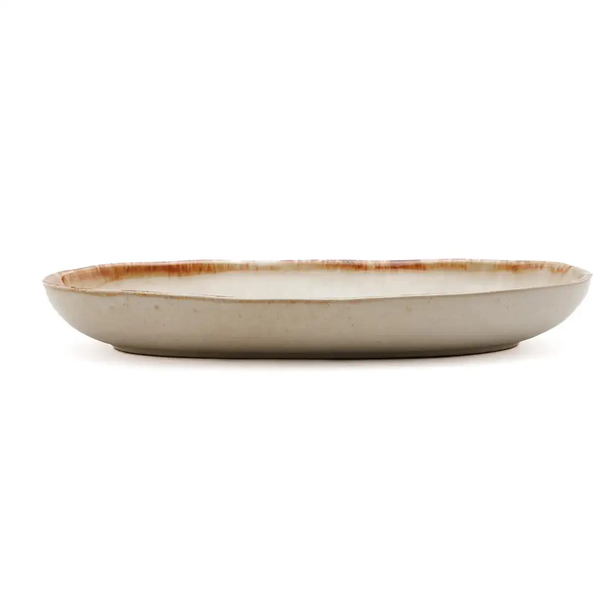 Plato oval blanco cerámica portuguesa Set de 6