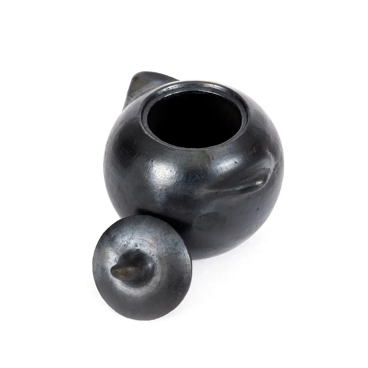 Pequeño recipiente de cerámica negra - Imagen 3