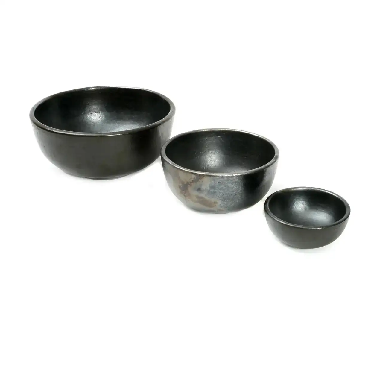 Bowl de cerámica negra mediano - Imagen 2