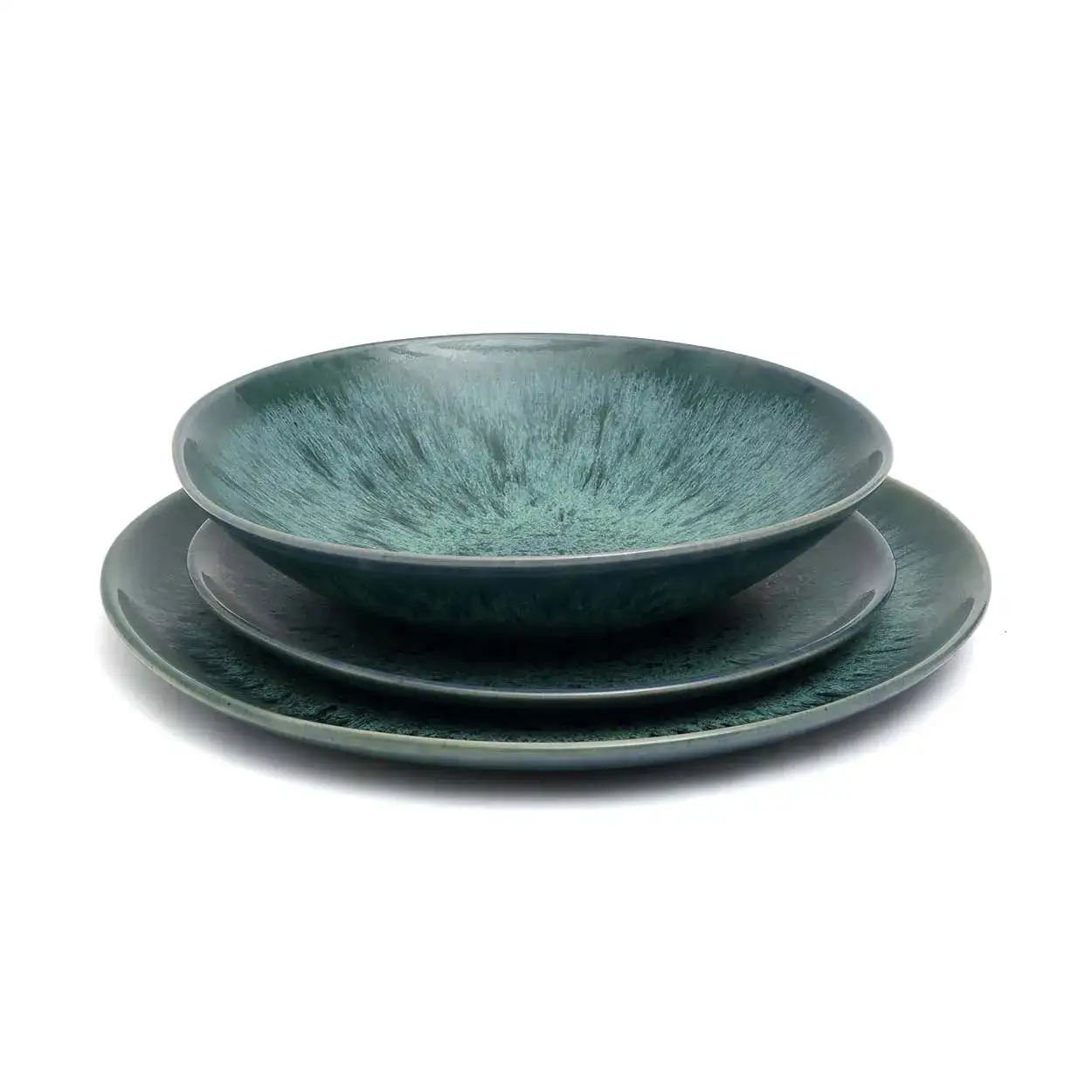 Platos llanos azules- Set de 4 - Imagen 2