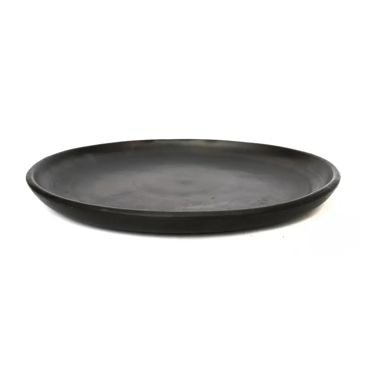 Plato de cerámica negra grande - Imagen 4