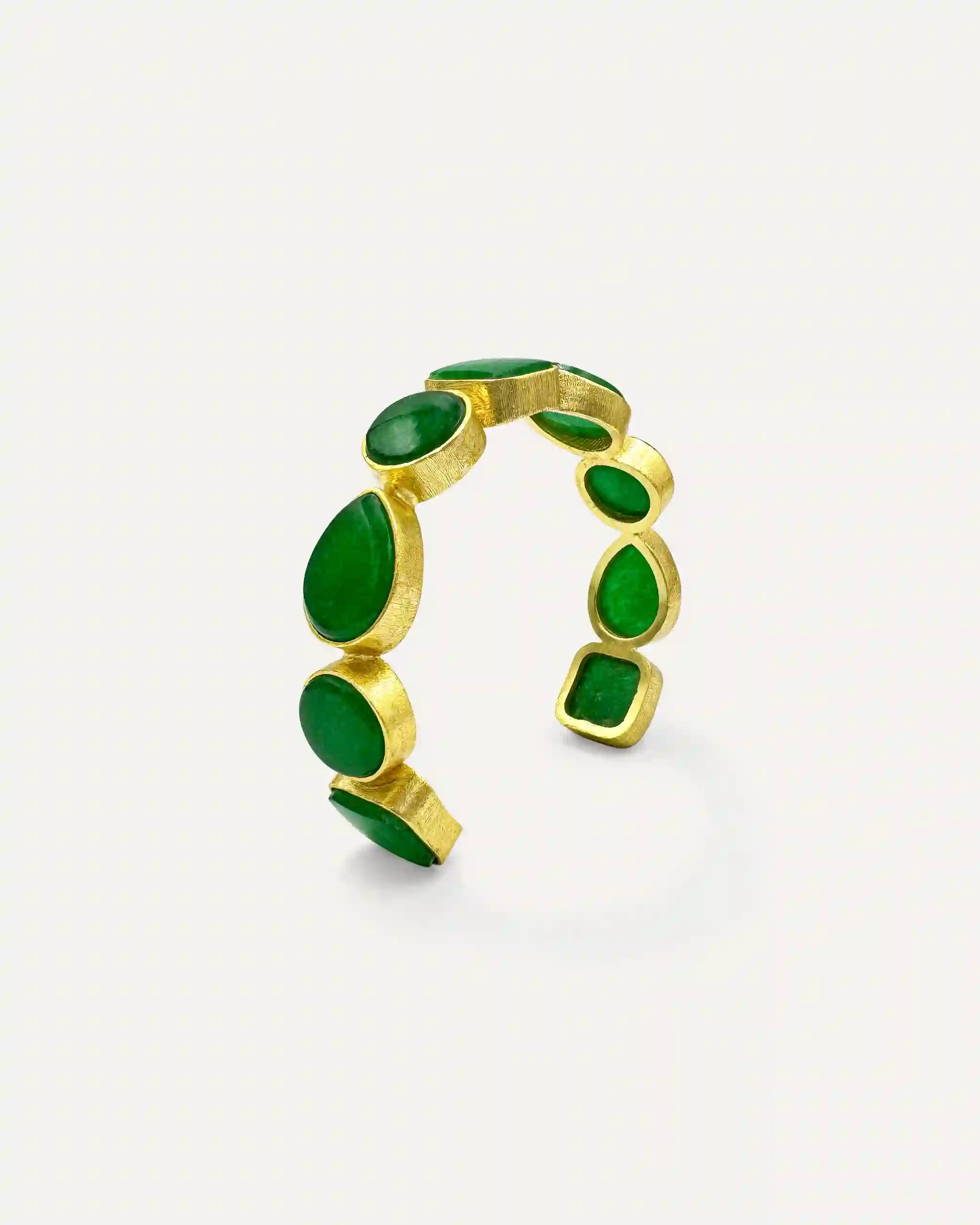 Brazalete Dorado Stunning Ónix Verde