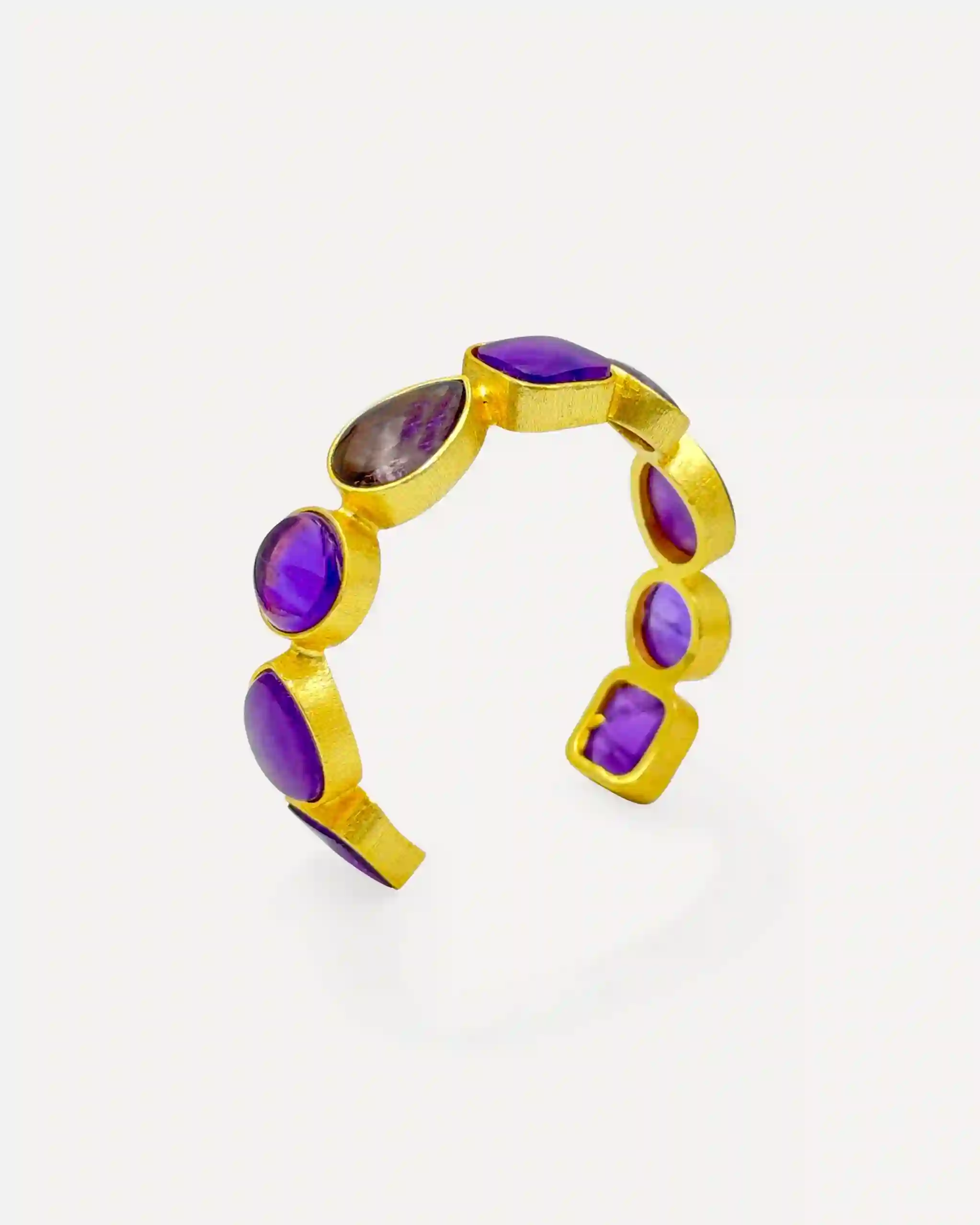 Brazalete Dorado Stunning Amatista