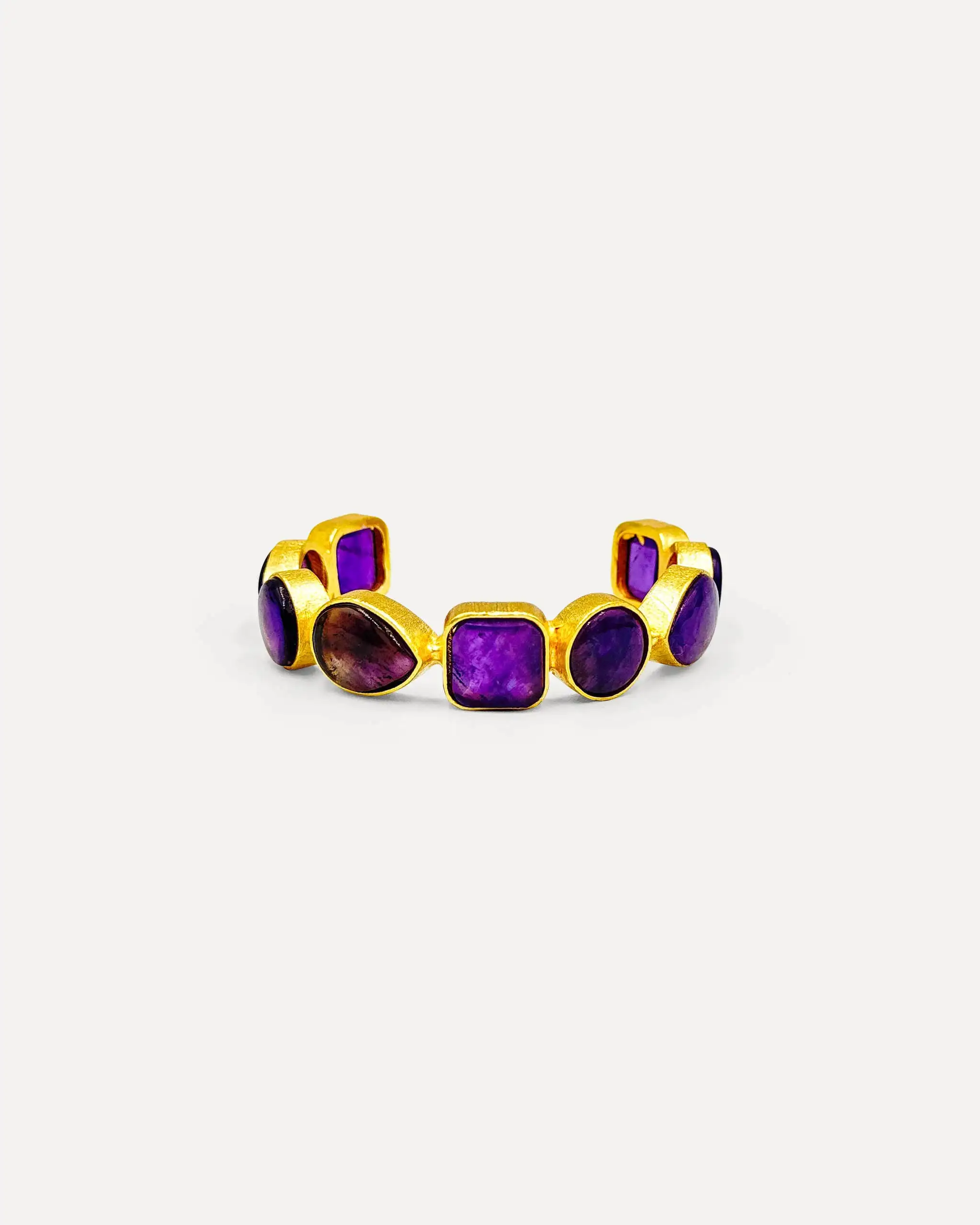 Brazalete Dorado Stunning Amatista - Imagen 2