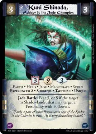 Kuni Shinoda Exp2, Advisor to the Jade Champion