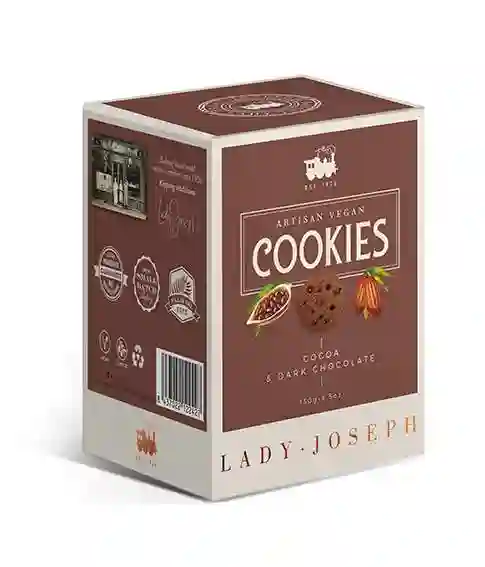 Cookies de cacao y chocolate negro