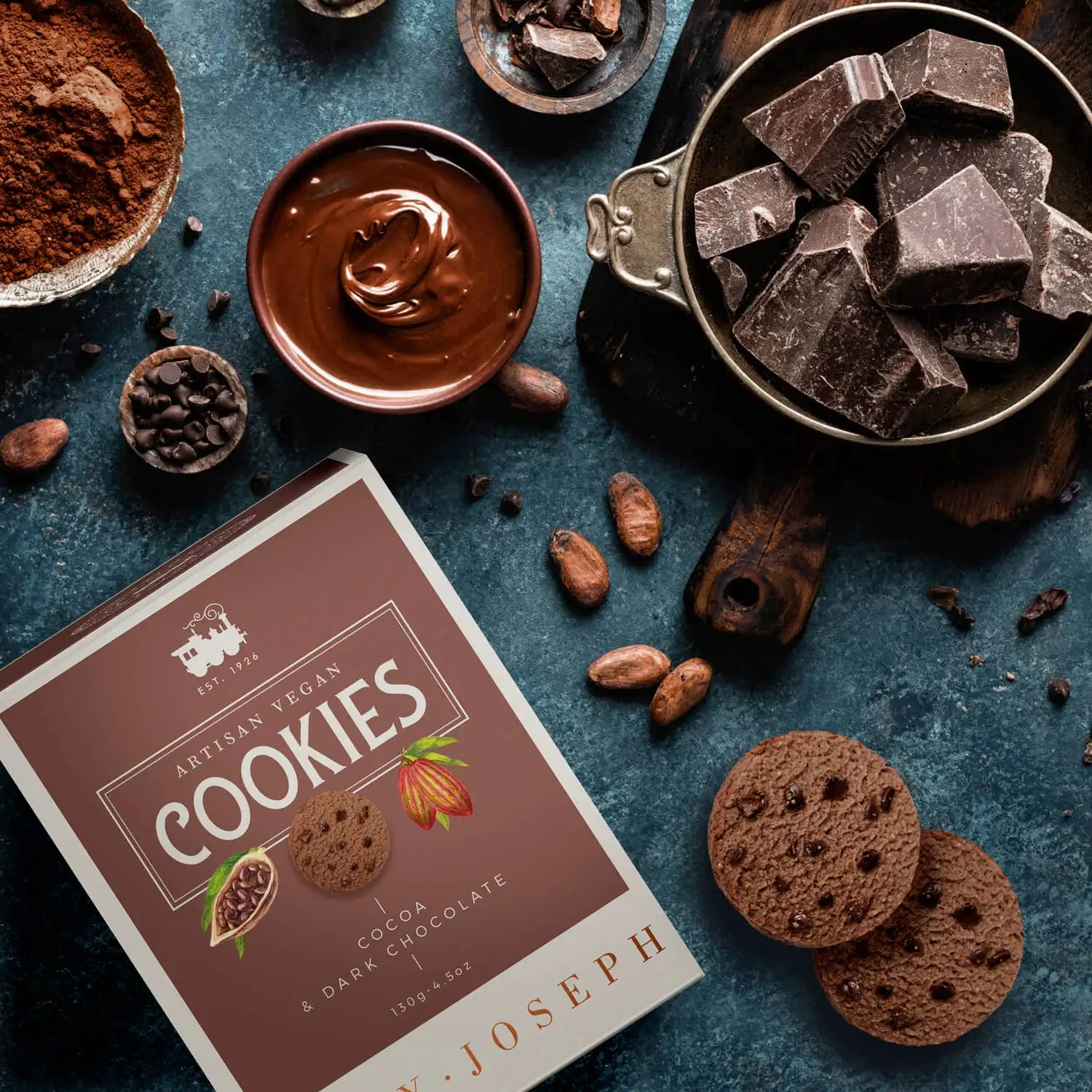 Cookies de cacao y chocolate negro - Imagen 3