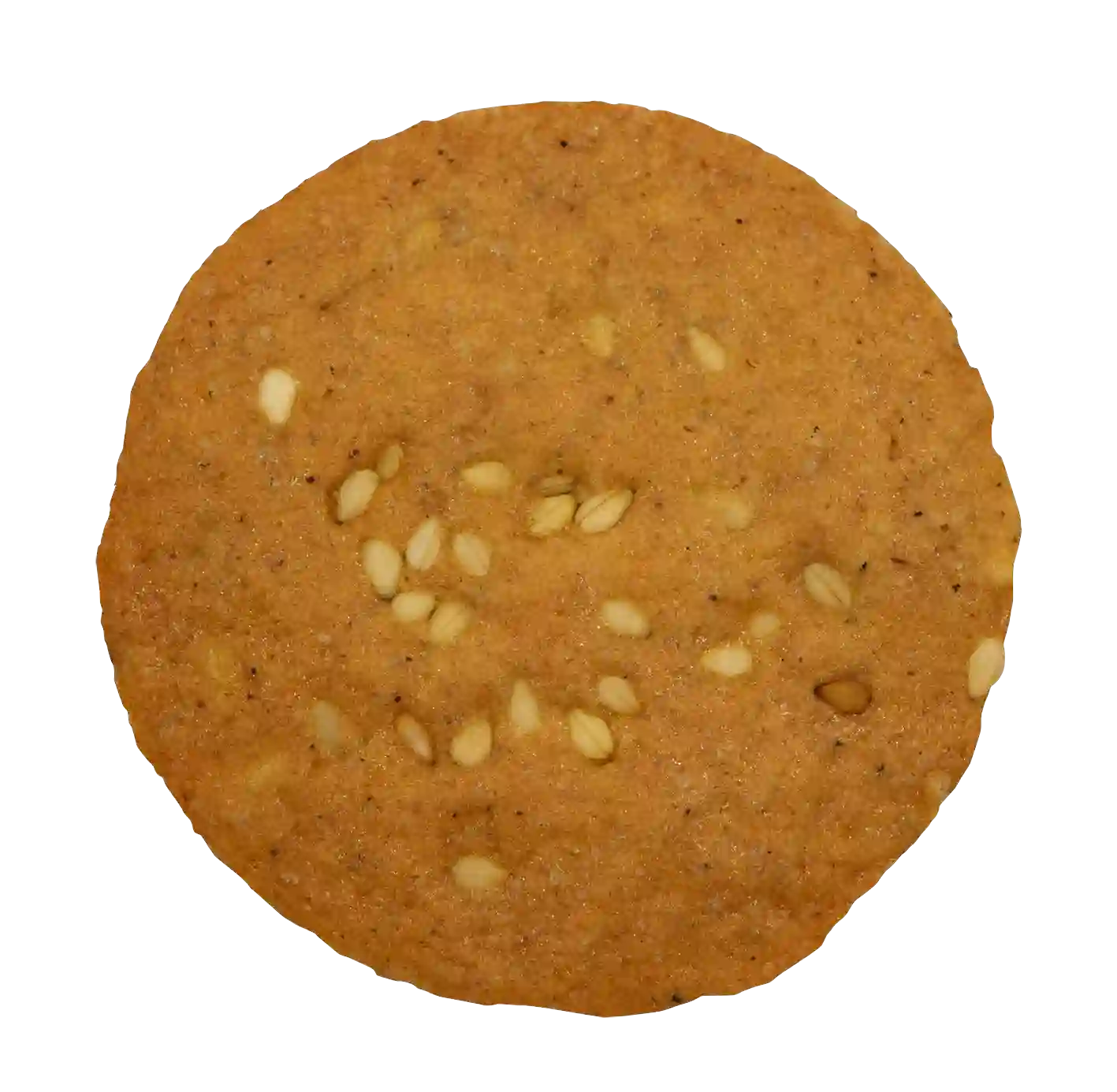 Caramel cookies and sesame seeds
