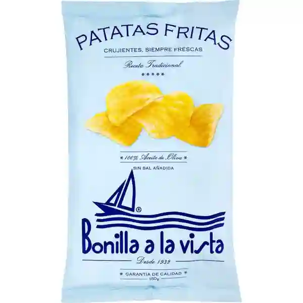 Patatas Bonilla a la vista sin sal, bolsa 150g