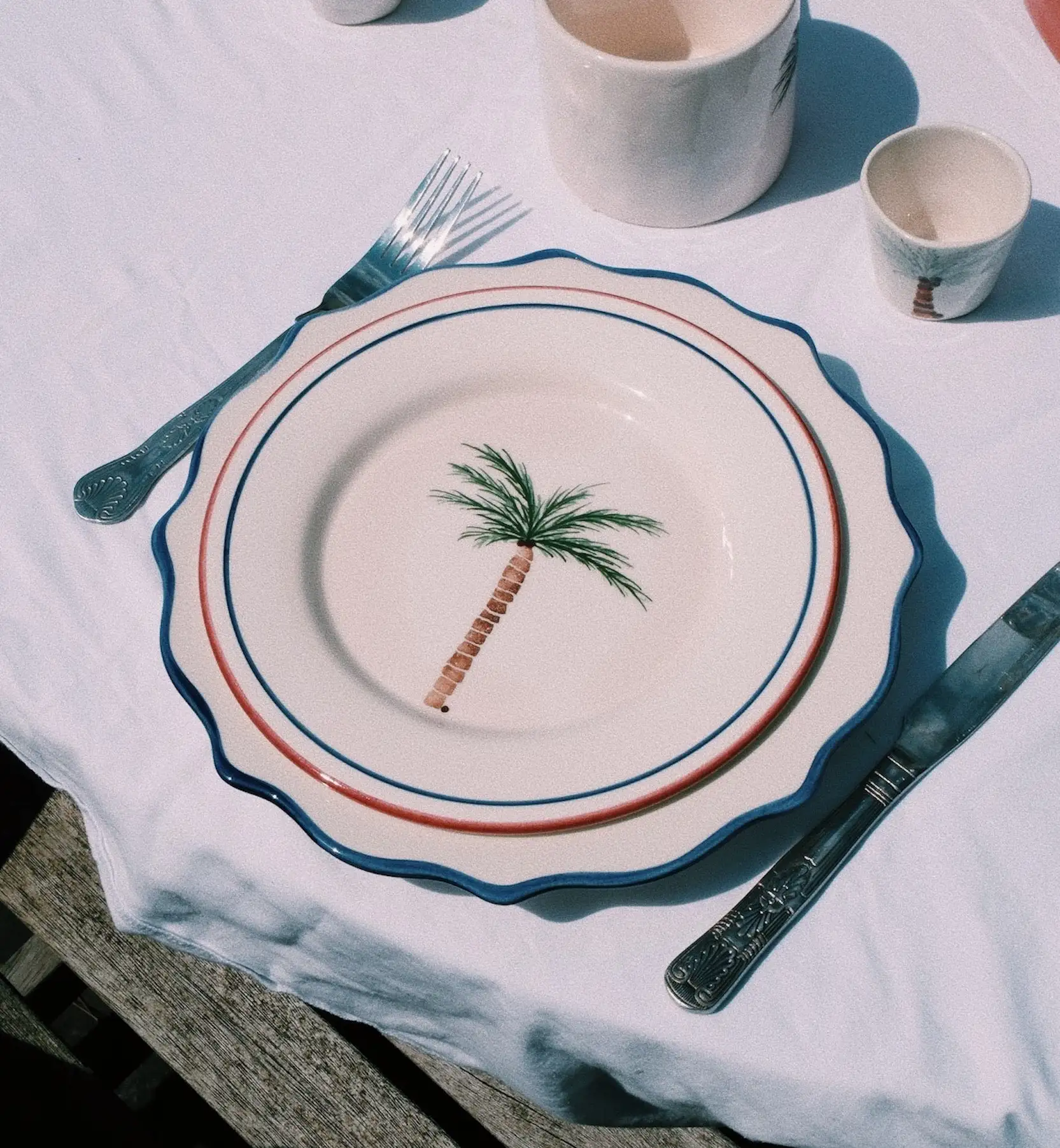 Plato postre Palmera - Imagen 2