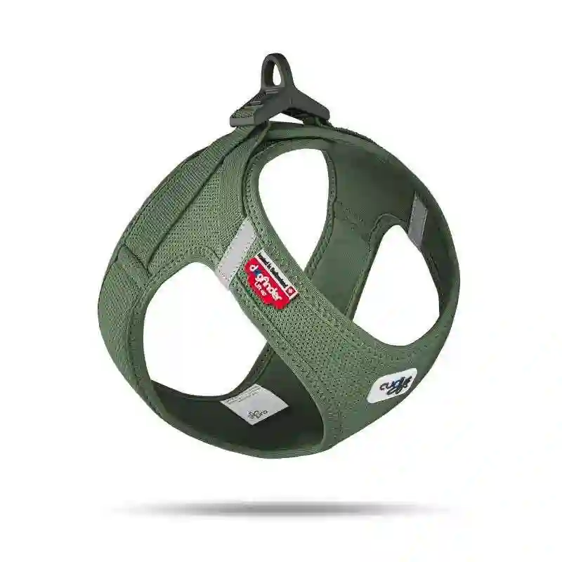 Curli Arnés Air Mesh Clasp Moss Verde