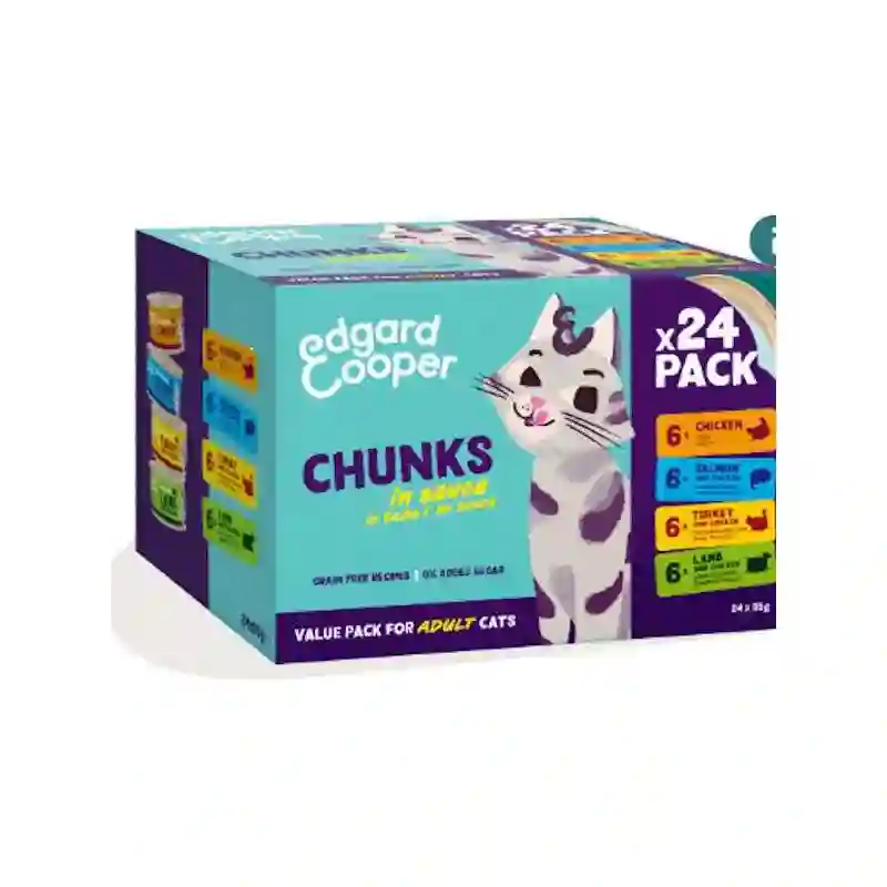 Edgard Cooper Pack Latas Trocitos en Salsa 24x85g