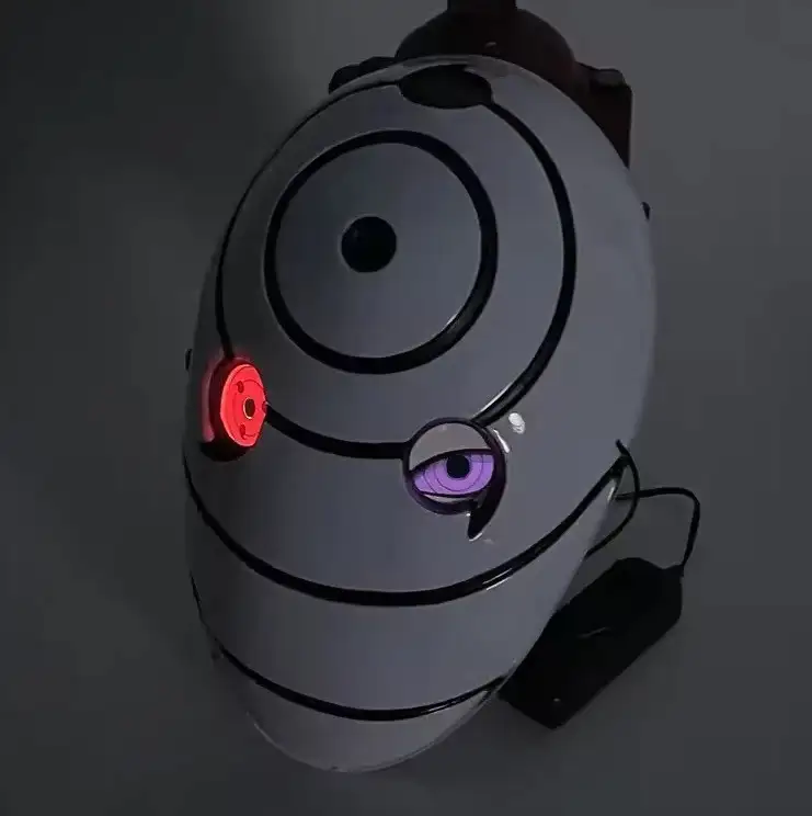 MASCARA CON LUZ LED NARUTO SHIPPUDEN OBITO (WHITE)