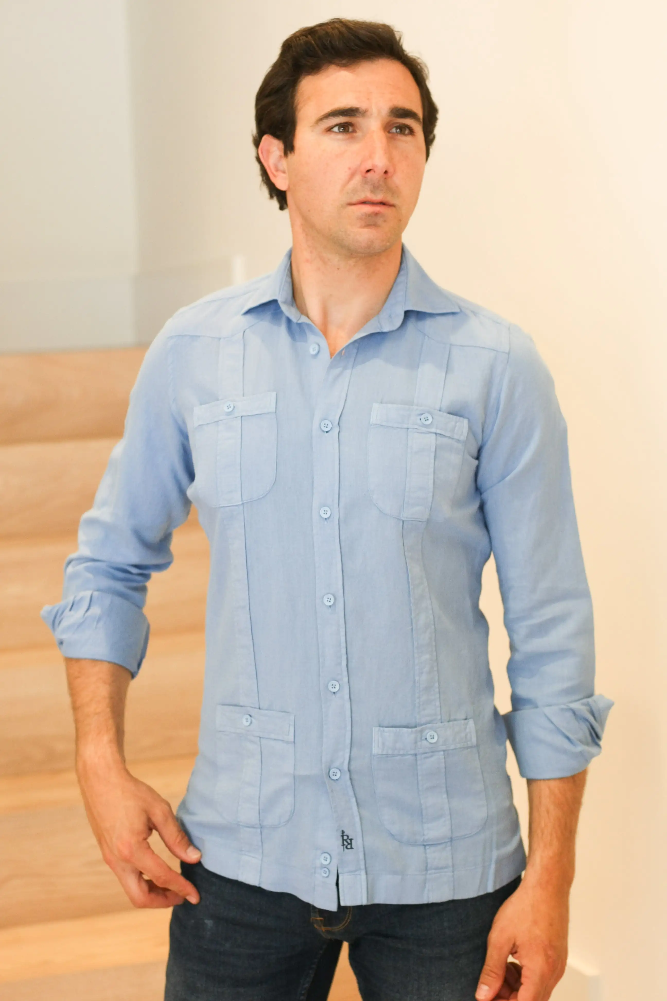 Classic Blue Guayabera RCAR