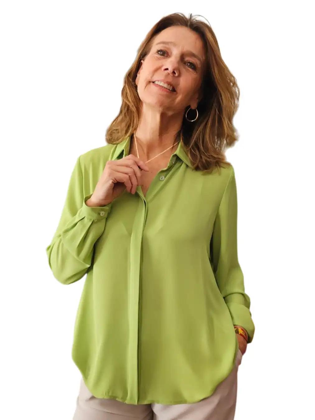 Oliva Green Cannes Shirt - Image 3