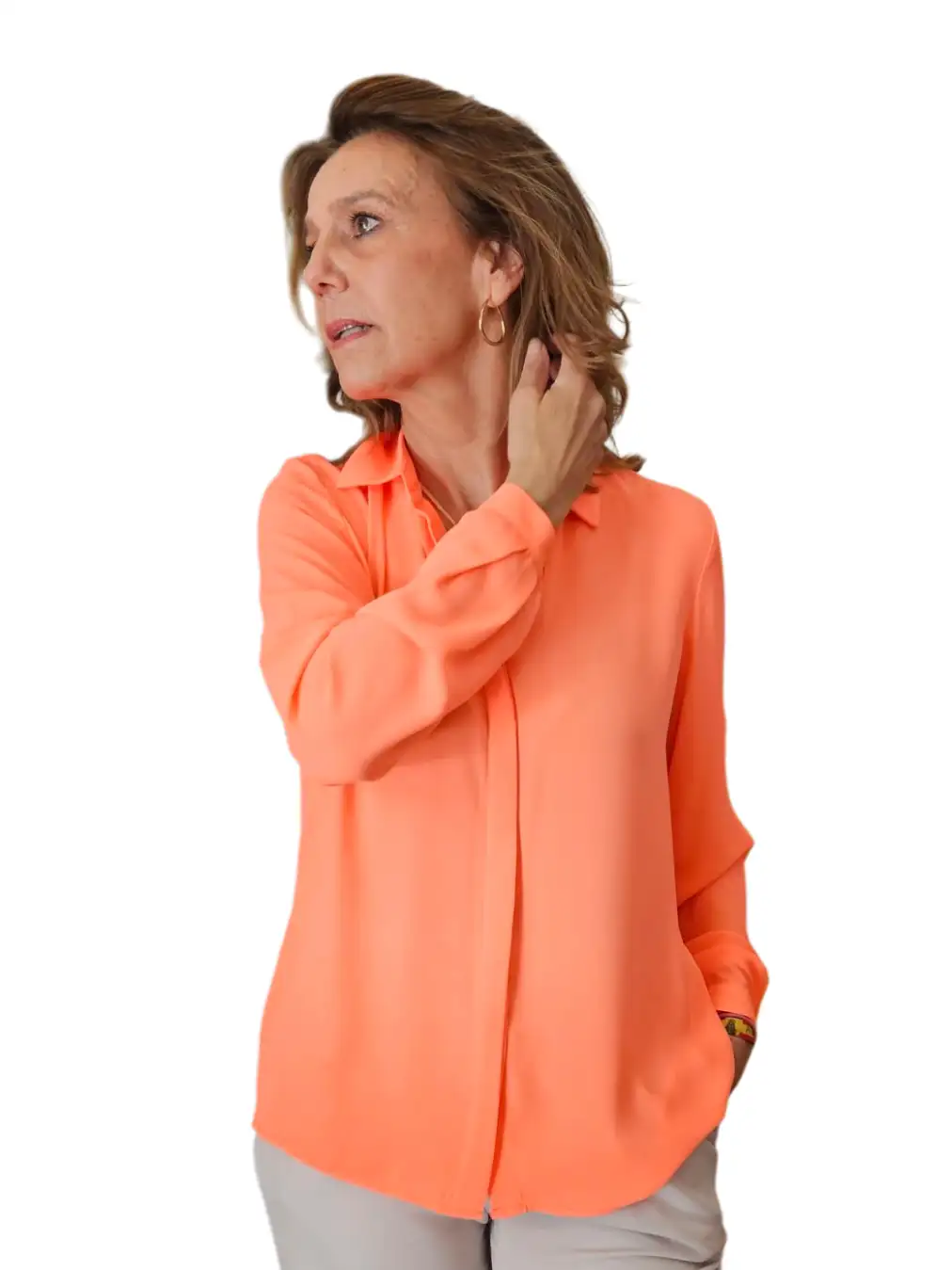 Neon orange cannes shirt - Image 2