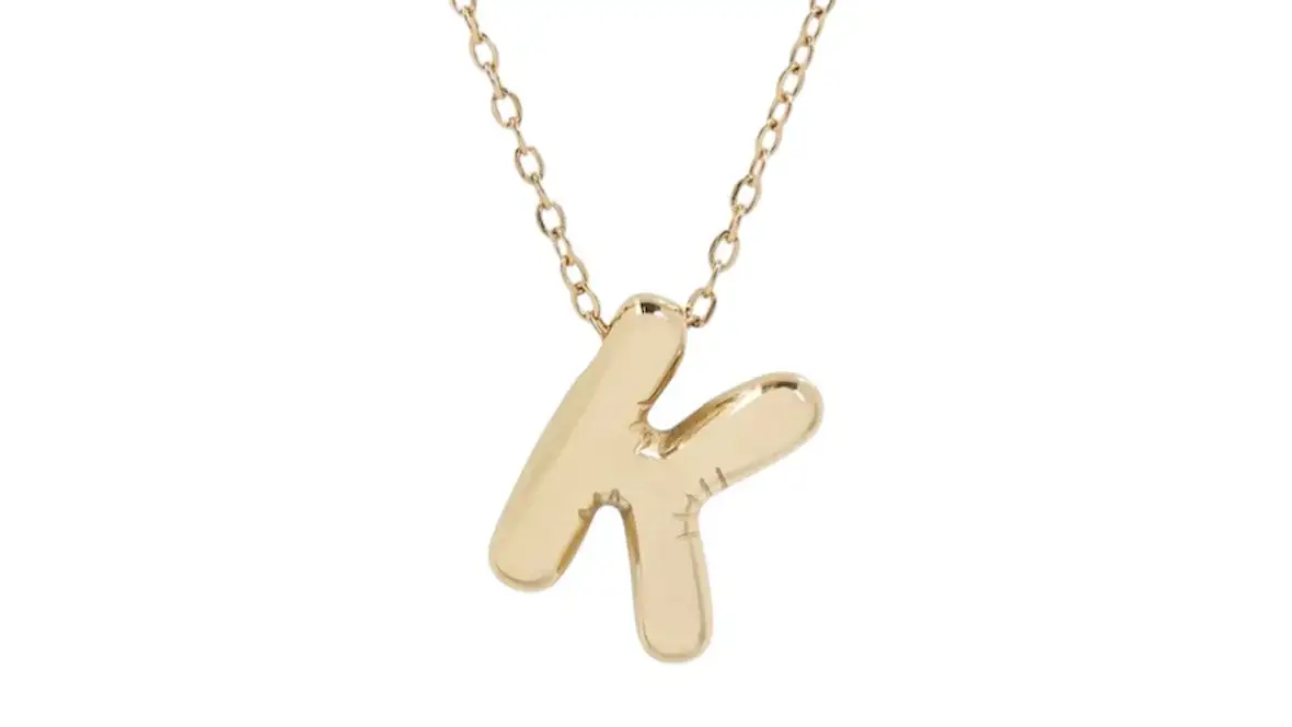 Bubble Initial Necklace