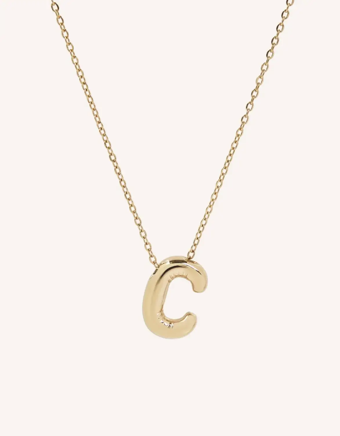 Bubble Initial Necklace - Image 3