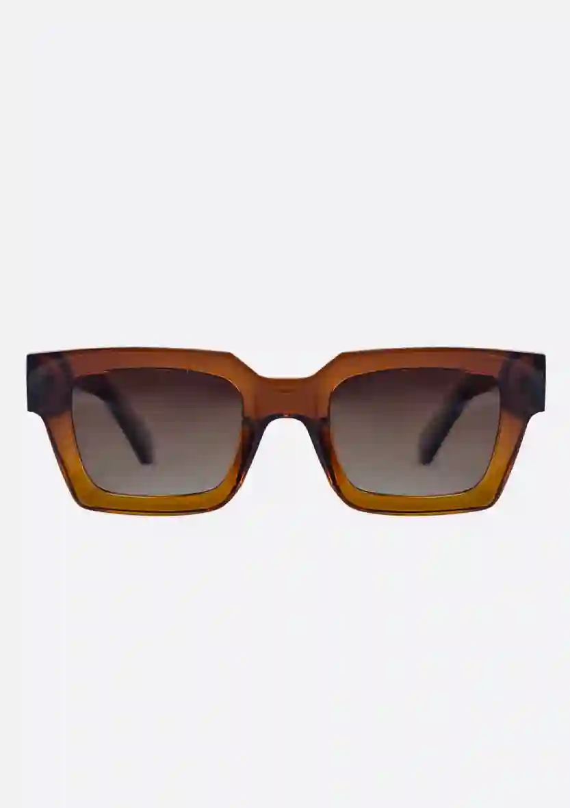 Té Sunglasses in Crystal Gradient Brown