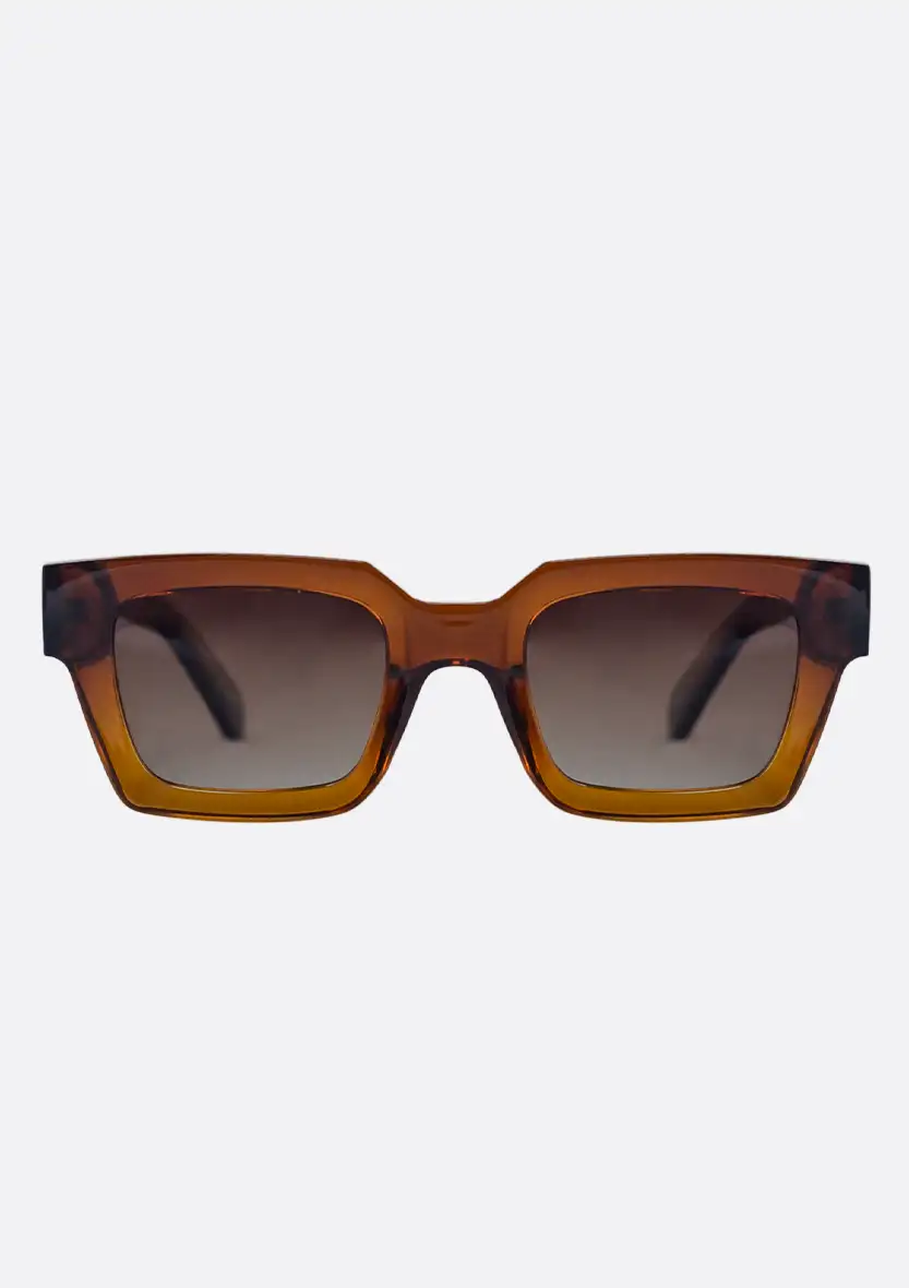Té Sunglasses in Crystal Gradient Brown