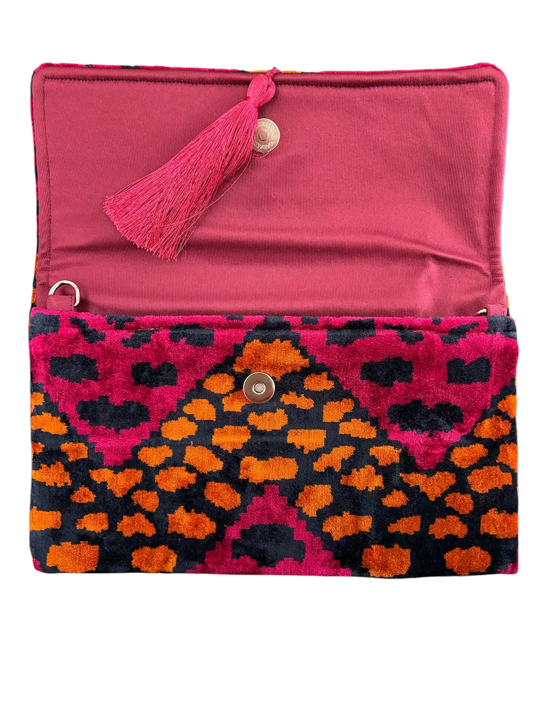 Limited Edition Silk Velvet Ikat Clutch - Imagen 2