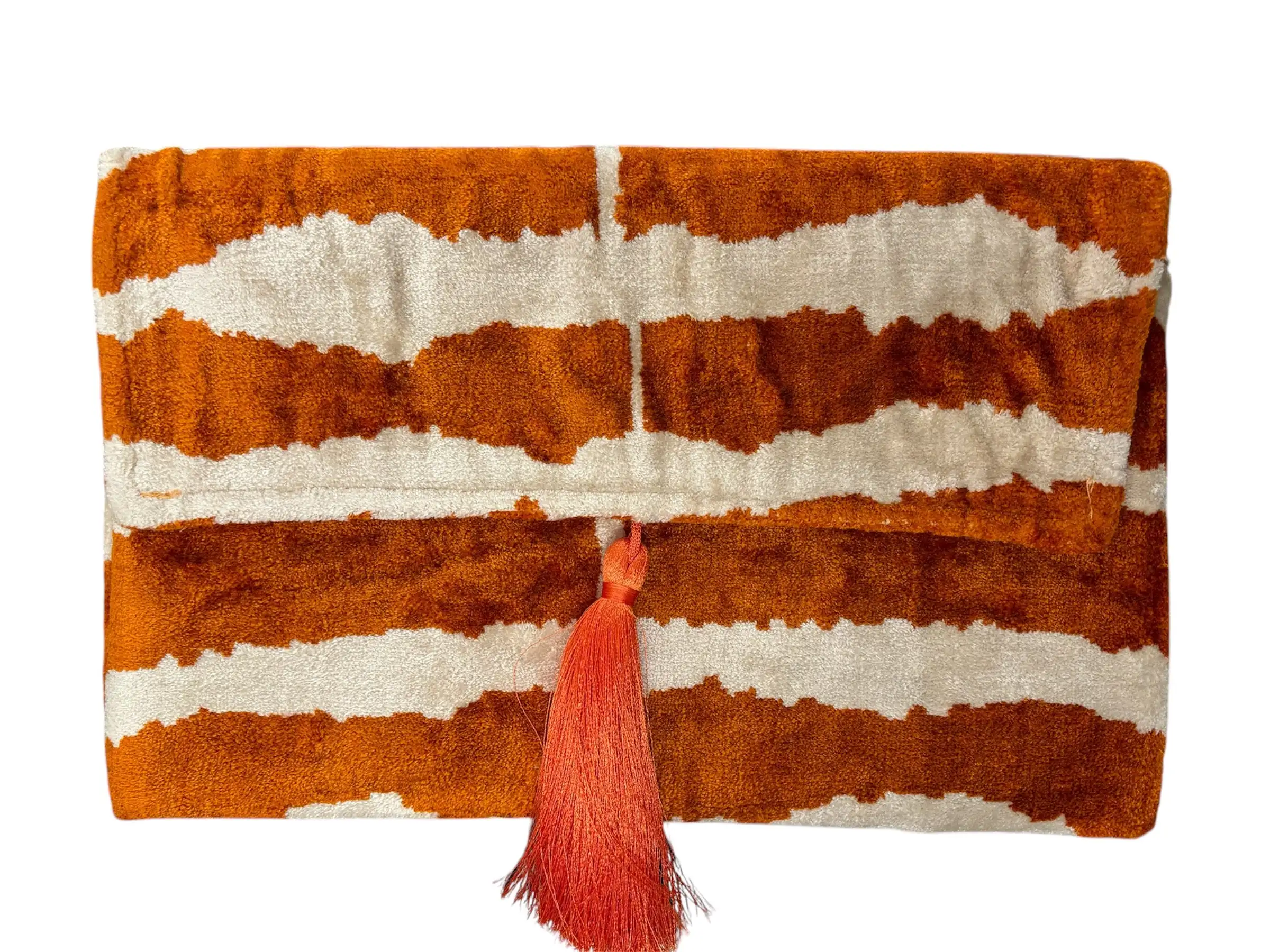 Limited Edition Silk Velvet Ikat Clutch - Imagen 3