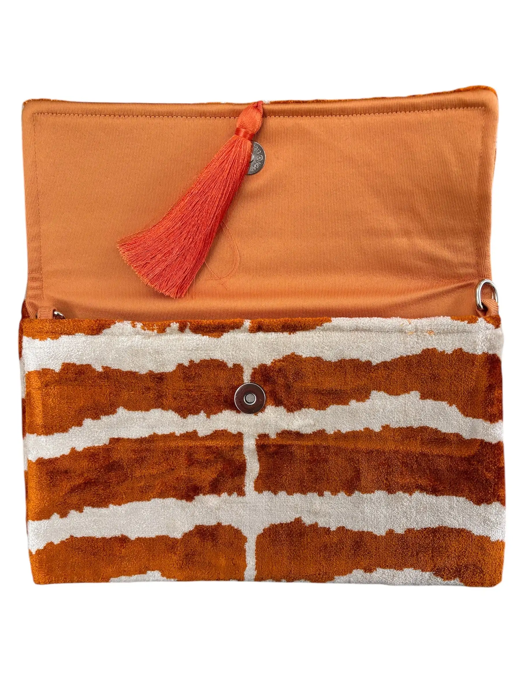 Limited Edition Silk Velvet Ikat Clutch - Imagen 4