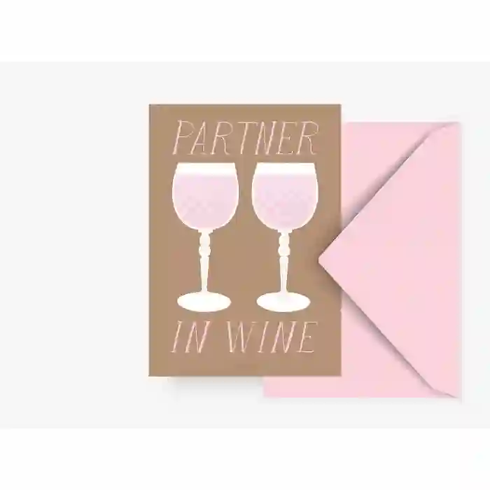 Partner in Wine Postcard