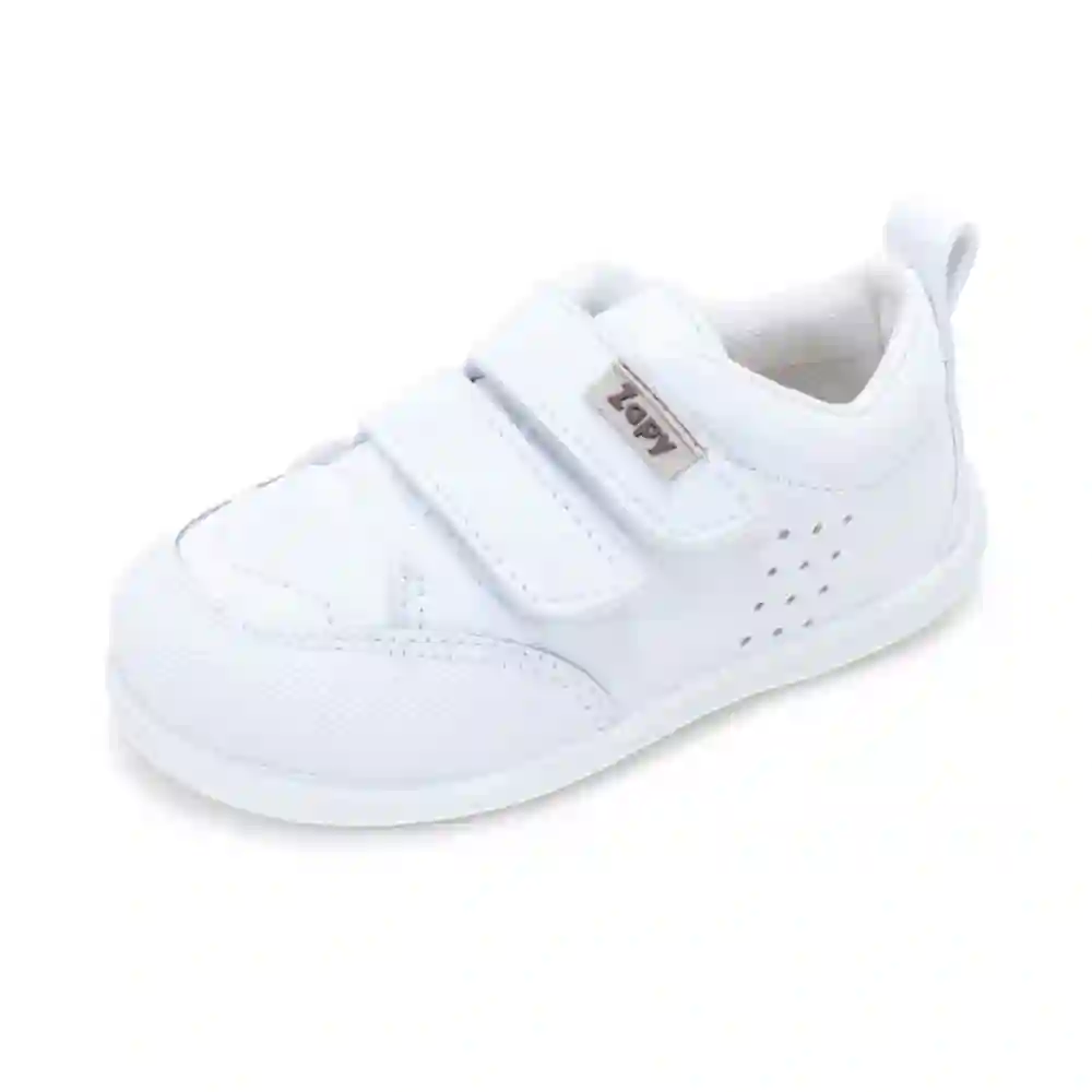 Deportiva dos velcros - Blanco - Zapy