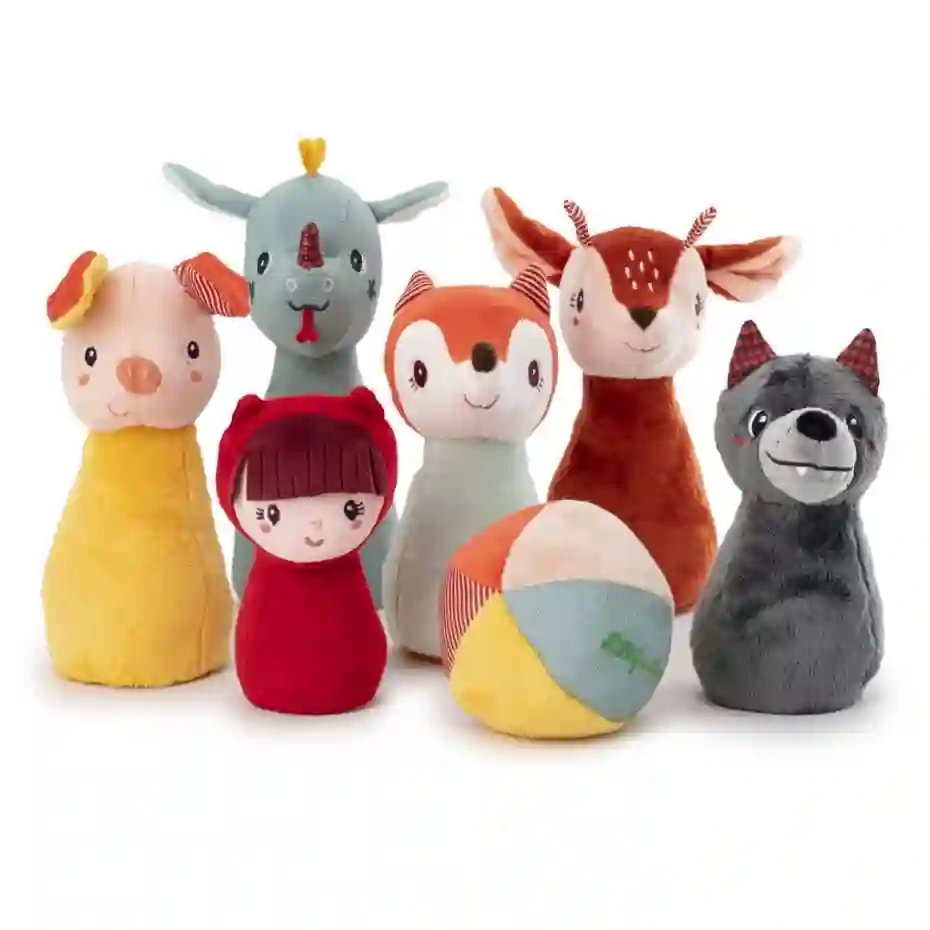 Juego bolos bosque - Lilliputiens