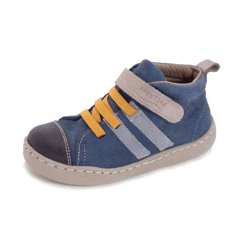 Botín bandas velcro/elástico - Jeans - Zapy