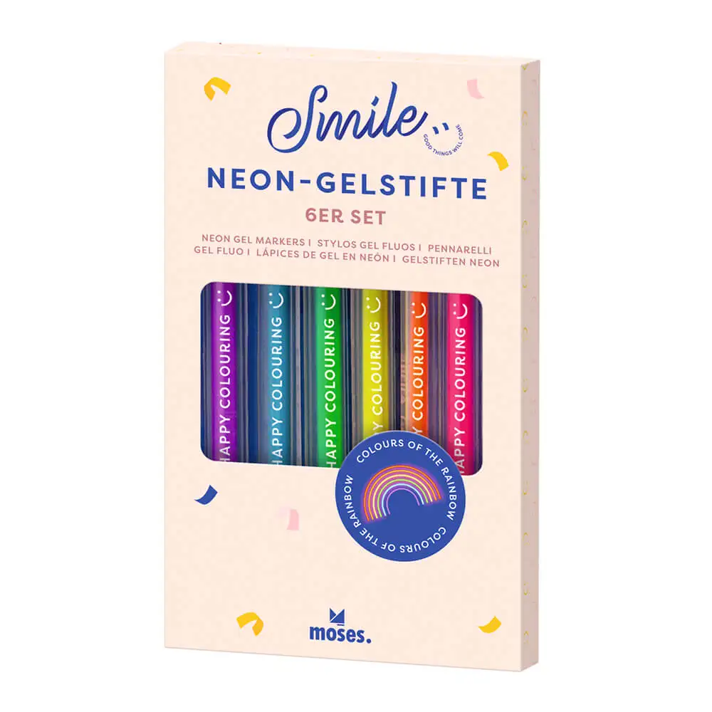 Bolígrafos neón, smile - Moses